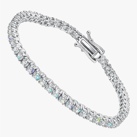 Other - 3mm Moissanite Tennis Bracelet 6 Carats 925